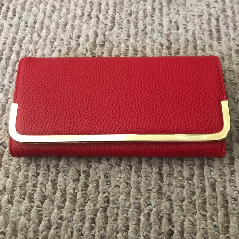 Red and gold wallet
